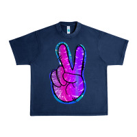 Navy Mermaid Peace Sign Urban Heavy Tee - Jasminsmagicworld