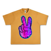 Peanut Butter Mermaid Peace Sign Urban Heavy Tee - Jasminsmagicworld