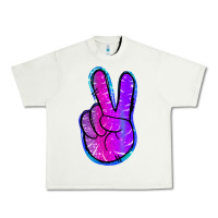 Pistachio Mermaid Peace Sign Urban Heavy Tee - Jasminsmagicworld