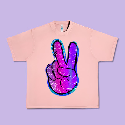Mermaid Peace Sign Urban Heavy Tee Designed By Jasminsmagicworld