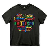 Asphalt autism heart Heavy Core Tee - MaliasSmallBusiness