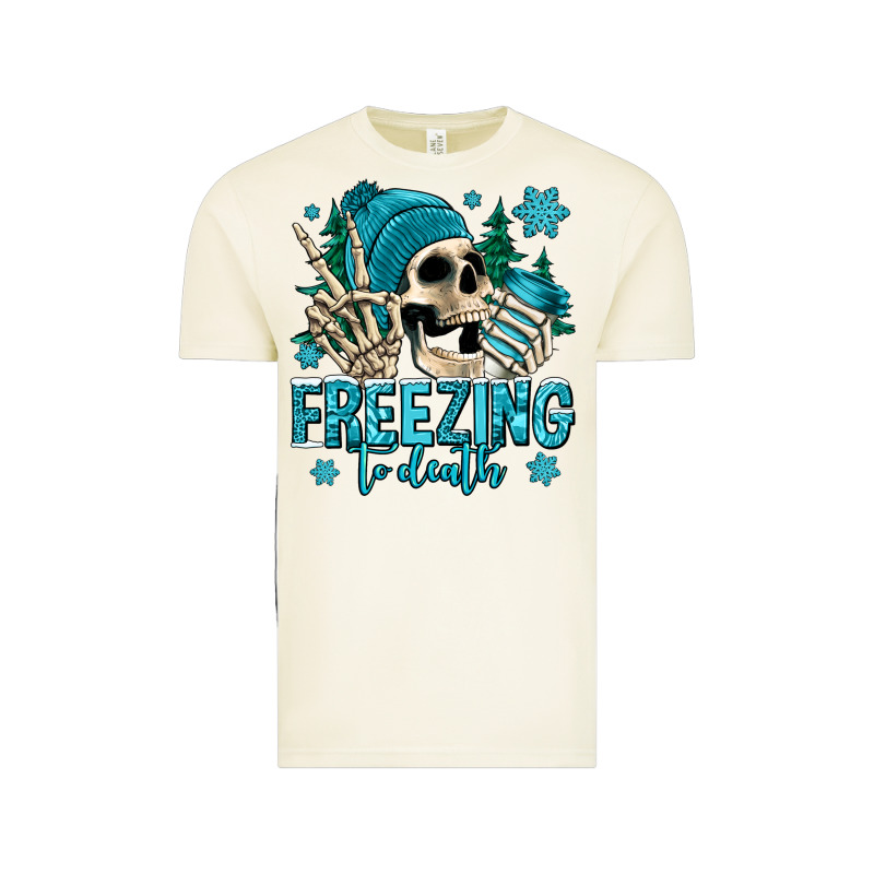 Freezing To Death Winter Skull Vintage Tee by Jasminsmagicworld | Teevron
