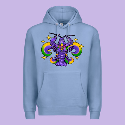 Mardi Gras Crawfish Premium Hoodie Designed By Fadigitalartstudio