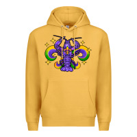 Mustard mardi gras crawfish Premium Hoodie - FaDigitalArtStudio