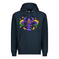 Navy mardi gras crawfish Premium Hoodie - FaDigitalArtStudio