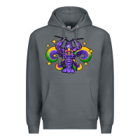 Rock mardi gras crawfish Premium Hoodie - FaDigitalArtStudio