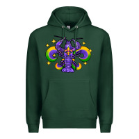 Sports Green mardi gras crawfish Premium Hoodie - FaDigitalArtStudio