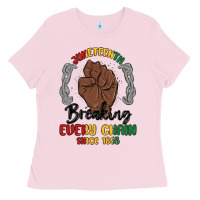 Bubblegum Pink every chain since 1865 juneteenth Ladies Tee - MaliasSmallBusiness