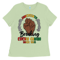 Matcha every chain since 1865 juneteenth Ladies Tee - MaliasSmallBusiness