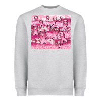 Heather Grey ribbon Heavyweight Sweatshirt - CowGirlArtShop