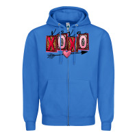 True Royal Xoxo love Valentine's Day Zipper Hoodie - FaDigitalArtStudio
