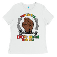White every chain since 1865 juneteenth Ladies Tee - MaliasSmallBusiness