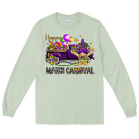 Matcha Happy Mardi Carnival with truck Long Sleeve Tee - NancyCooperArtShop