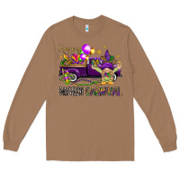 Toasted Coconut Happy Mardi Carnival with truck Long Sleeve Tee - NancyCooperArtShop