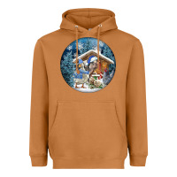 Meerkat Winter Farm Animals Heavyweight Hoodie - FaDigitalArtStudio