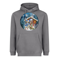 Storm Winter Farm Animals Heavyweight Hoodie - FaDigitalArtStudio