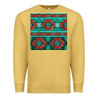 Antique Gold native american aztec seamless pattern 4 Premium Sweatshirt - BundleAndBundleShop