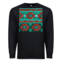 Black native american aztec seamless pattern 4 Premium Sweatshirt - BundleAndBundleShop
