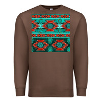 Chestnut native american aztec seamless pattern 4 Premium Sweatshirt - BundleAndBundleShop