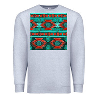 Heather Grey native american aztec seamless pattern 4 Premium Sweatshirt - BundleAndBundleShop