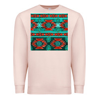 Pale Pink native american aztec seamless pattern 4 Premium Sweatshirt - BundleAndBundleShop