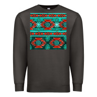 Smoke native american aztec seamless pattern 4 Premium Sweatshirt - BundleAndBundleShop