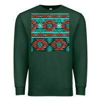 Sports Green native american aztec seamless pattern 4 Premium Sweatshirt - BundleAndBundleShop