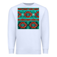 White native american aztec seamless pattern 4 Premium Sweatshirt - BundleAndBundleShop
