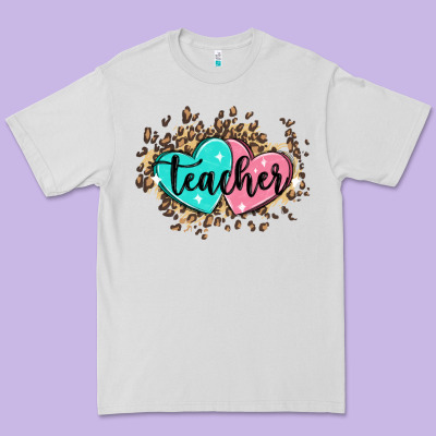 Heart Teacher Premium Tee Designed By Maliassmallbusiness