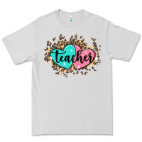 Dove Grey heart teacher Premium Tee - MaliasSmallBusiness