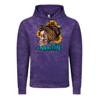 Cloud Purple momlife skull with bandana Vintage Hoodie - Jasminsmagicworld