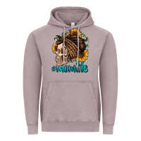 Vintage Zinc momlife skull with bandana Vintage Hoodie - Jasminsmagicworld