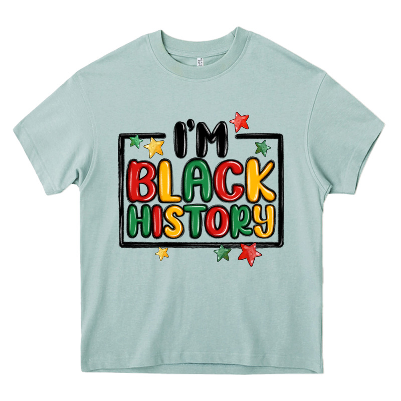 I'm Black History Heavy Core Tee by MaliasSmallBusiness | Teevron