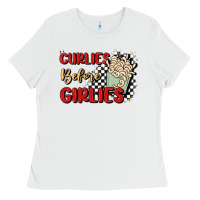 White curlies before girlies Ladies Tee - MaliasSmallBusiness