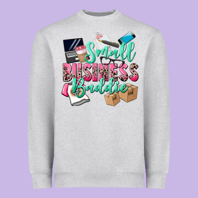 Small Business Baddie Heavyweight Sweatshirt Designed By Cowgirlartshop