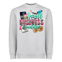 Heather Grey small business baddie Heavyweight Sweatshirt - CowGirlArtShop