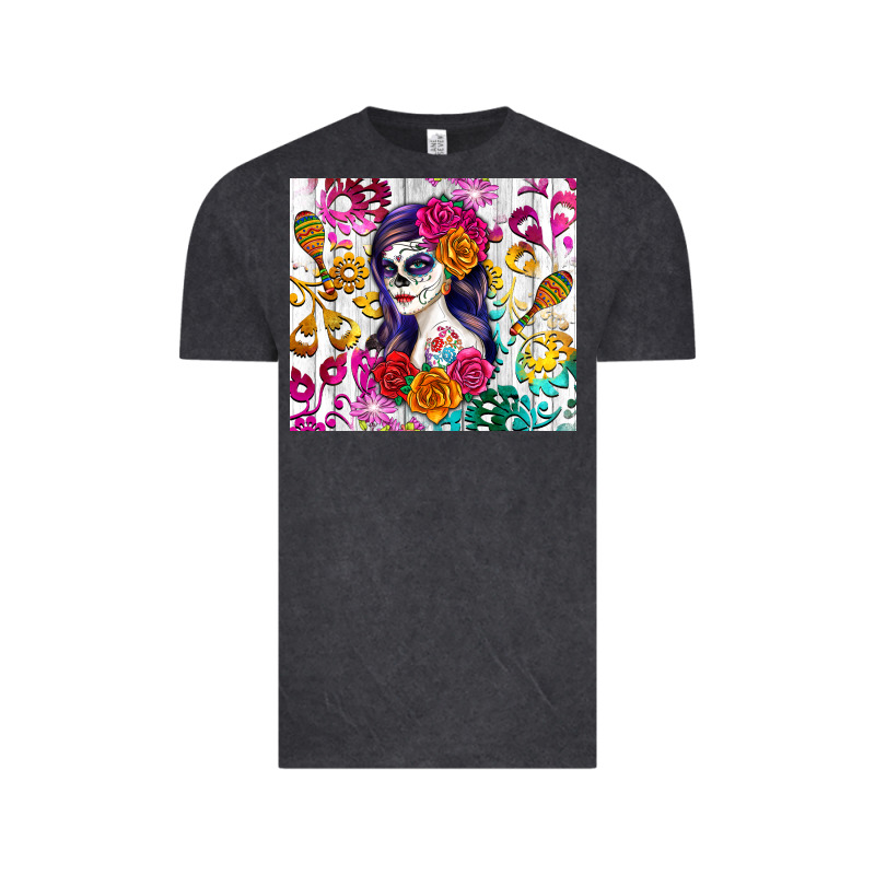 Sugar Skull Girl Vintage Tee by RanaPortraitStore | Teevron