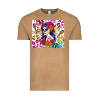 Vintage Camel sugar skull girl Vintage Tee - RanaPortraitStore