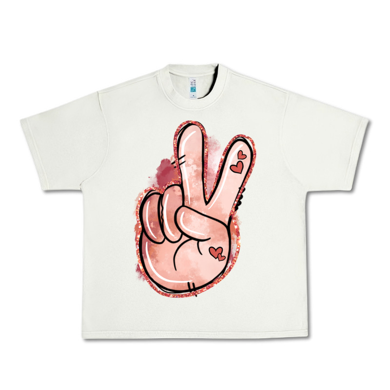 Floral Argyle Peace Sign Urban Heavy Tee by Jasminsmagicworld | Teevron
