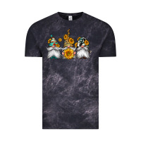 Cloud Black western sunflowers gnomes Vintage Tee - Jasminsmagicworld