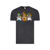Vintage Black western sunflowers gnomes Vintage Tee - Jasminsmagicworld