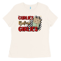 Bone curlies before girlies Ladies Tee - MaliasSmallBusiness