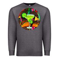 Charcoal Heather hispanic heritage month round earrings 2 Premium Sweatshirt - BundleAndBundleShop