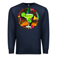 Navy hispanic heritage month round earrings 2 Premium Sweatshirt - BundleAndBundleShop