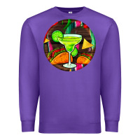Purple hispanic heritage month round earrings 2 Premium Sweatshirt - BundleAndBundleShop