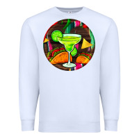White hispanic heritage month round earrings 2 Premium Sweatshirt - BundleAndBundleShop
