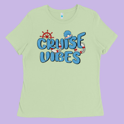 Cruise Vibes Ladies Tee Designed By Maliassmallbusiness
