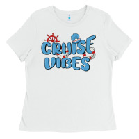 White cruise vibes Ladies Tee - MaliasSmallBusiness