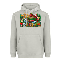 Moon Dust Christmas Teacher Heavyweight Hoodie - FaDigitalArtStudio