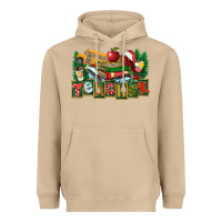 Mushroom Christmas Teacher Heavyweight Hoodie - FaDigitalArtStudio